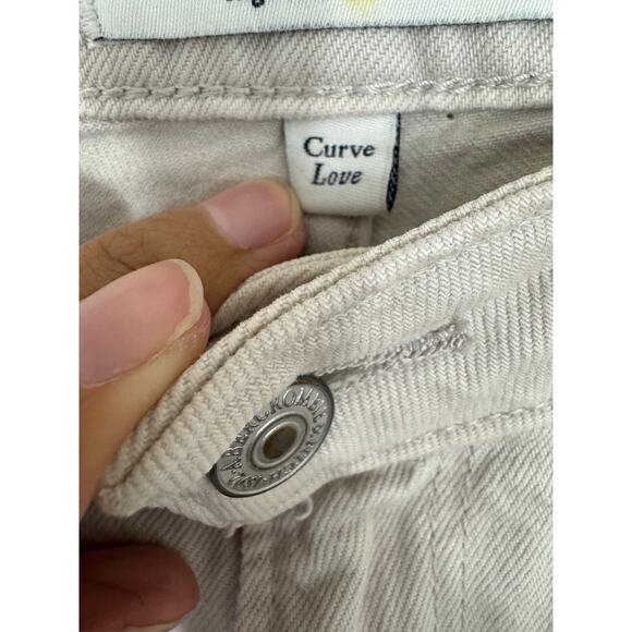 Abercrombie & Fitch Curve Love Loose High Rise Jeans 32/14R - Picture 3 of 5